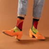 גרבי כותנה דיגום טוליפ צבע אדום