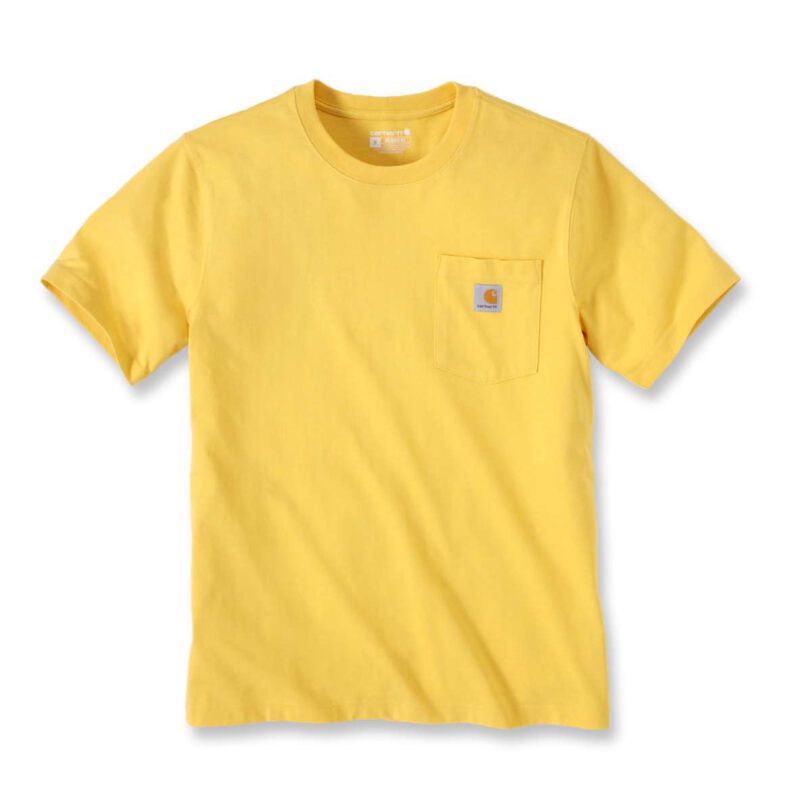 103296 חולצת טי שירט קארהארט צהוב מוברש