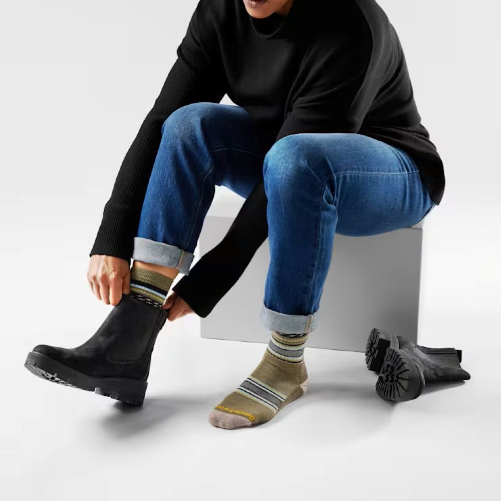 גרבי צמר מרינו Smartwool דגם Every Day ReGarita צבע ירוק זית