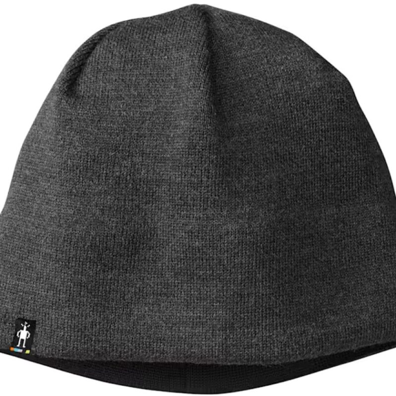 כובע צמר מרינו מבית smartwool דגם The Lid צבע אפור פחם