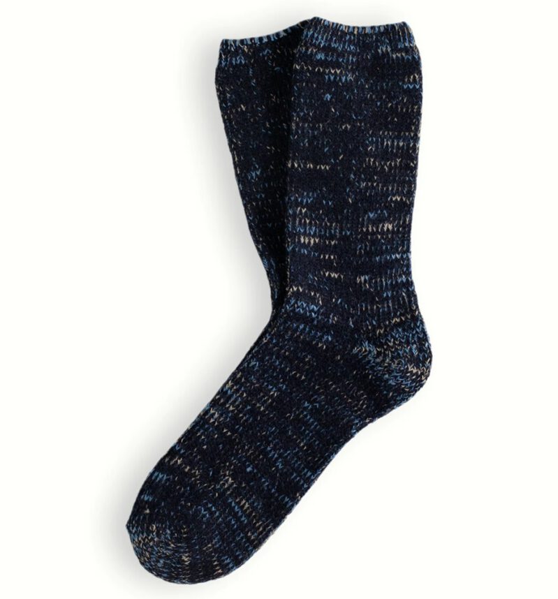 WOOL RECYCLED NAVY SOCKS