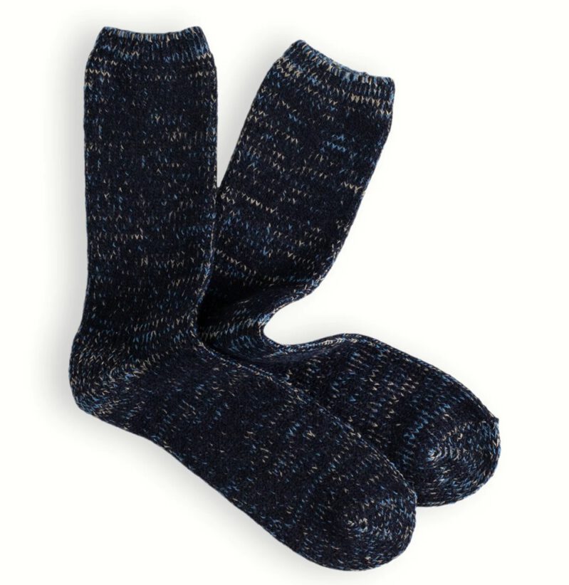 WOOL RECYCLED NAVY SOCKS