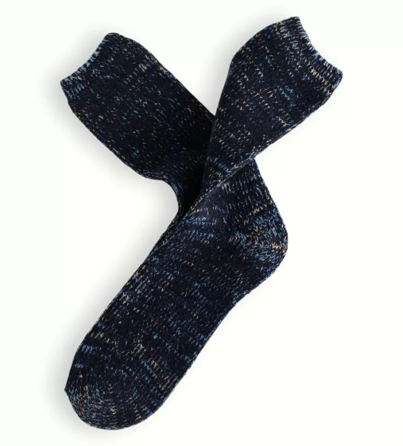 WOOL RECYCLED NAVY SOCKS