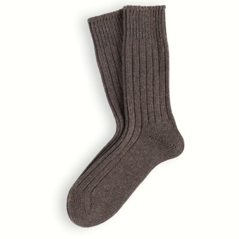 גרבי THUNDERS LOVE קולקציית צמר רך צבע קפה