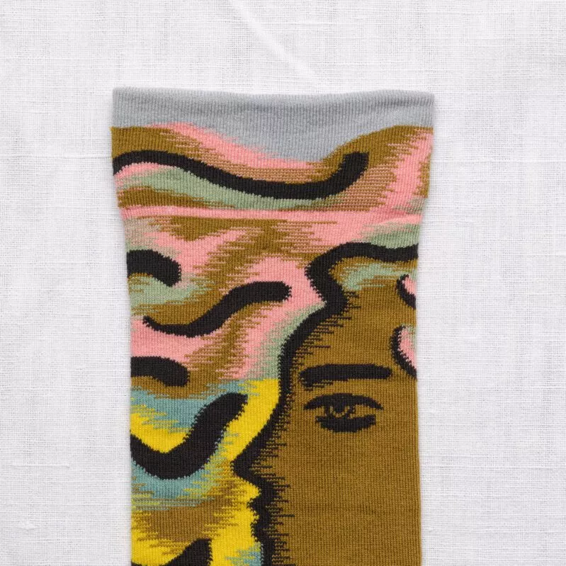 גרבי בון מייסון דגם Faces and waves