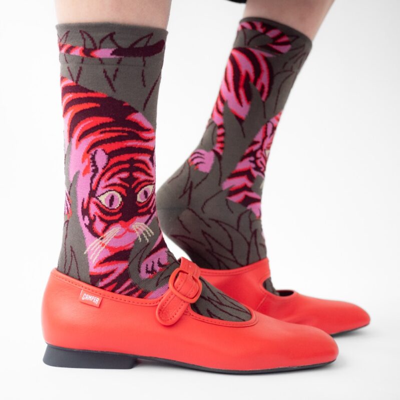 גרבי בון מייסון דגם Pink leopard