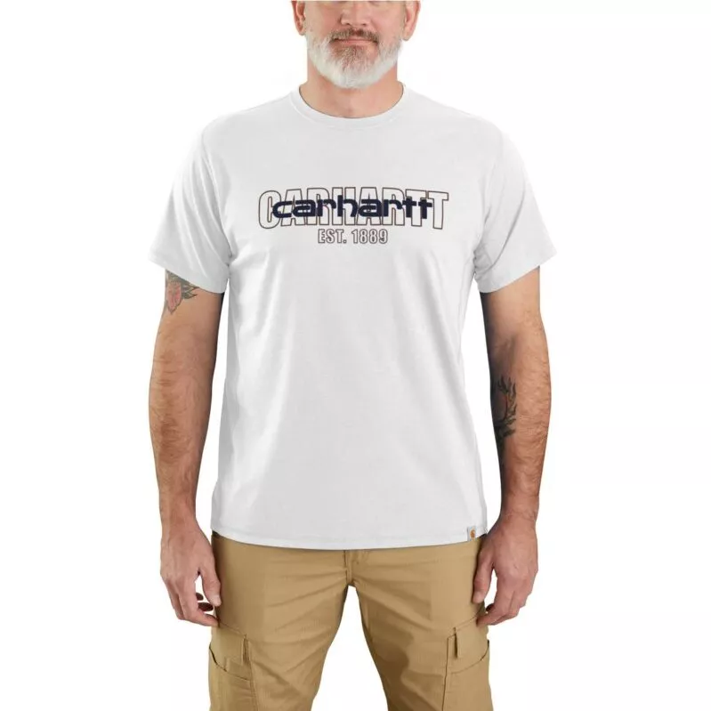 106653 | טי שירט גרפית עם לוגו גרפי  FORCE® צבע מאלט