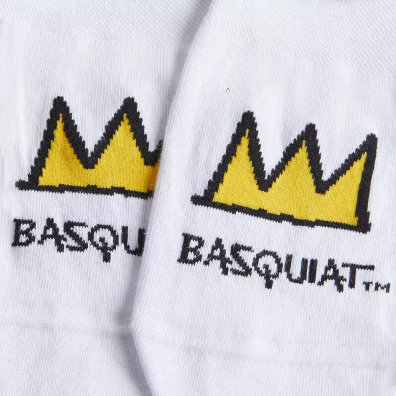 BASQUIAT- זוג קרסוליות מבית JIMMY LION צבע לבן
