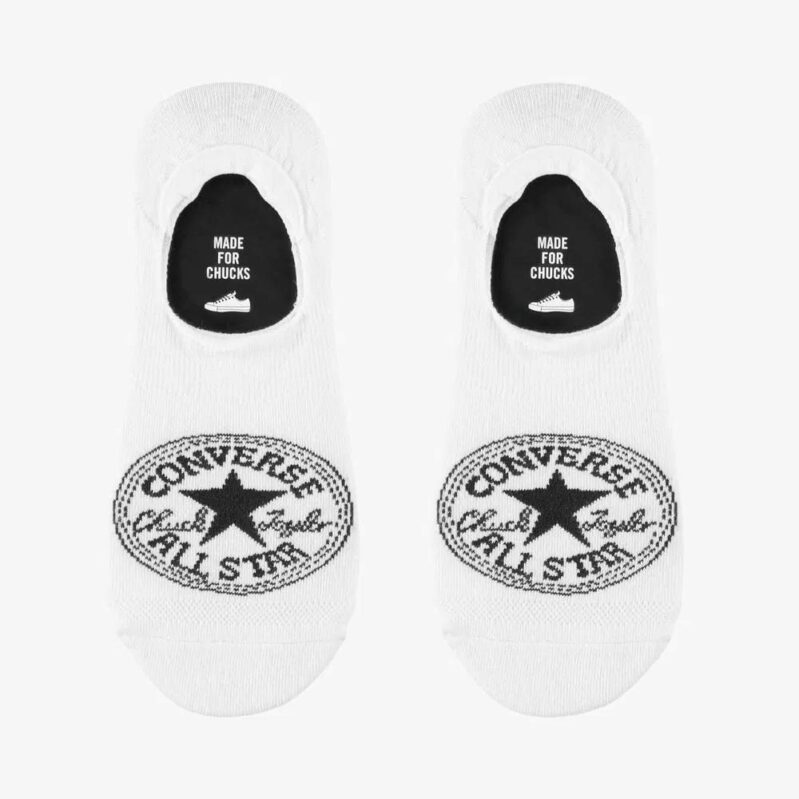 CONVERSE - זוג גרבי NOSHOW צבע לבן