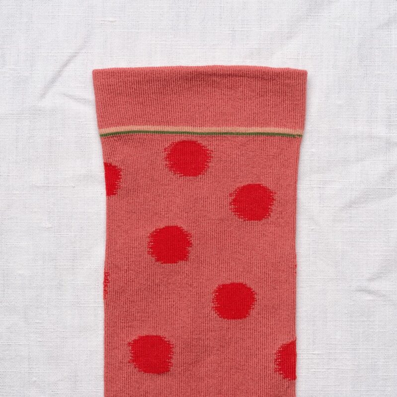 CU601 | גרבי בון מייסון דגם Faded Red Polka Dot