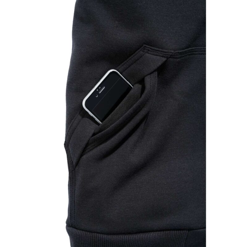 103308 | סווטשירט Rain Defender®  עם בטנת שרפה ורוכסן צבע שחור