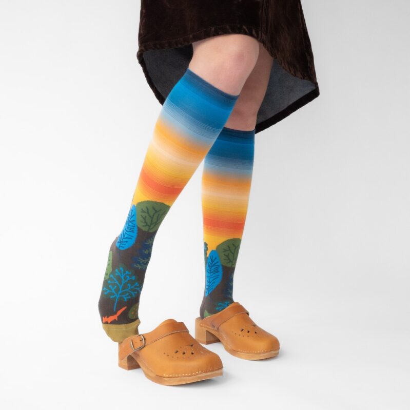 BR903 | גרבי בון מייסון עד הברך דגם Aurora – Multicolor