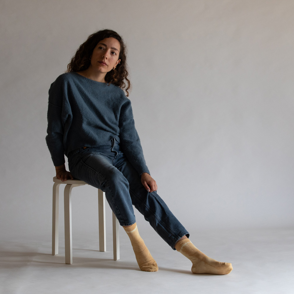 פקאן פס - גרבי כותנה בצביעה טבעית