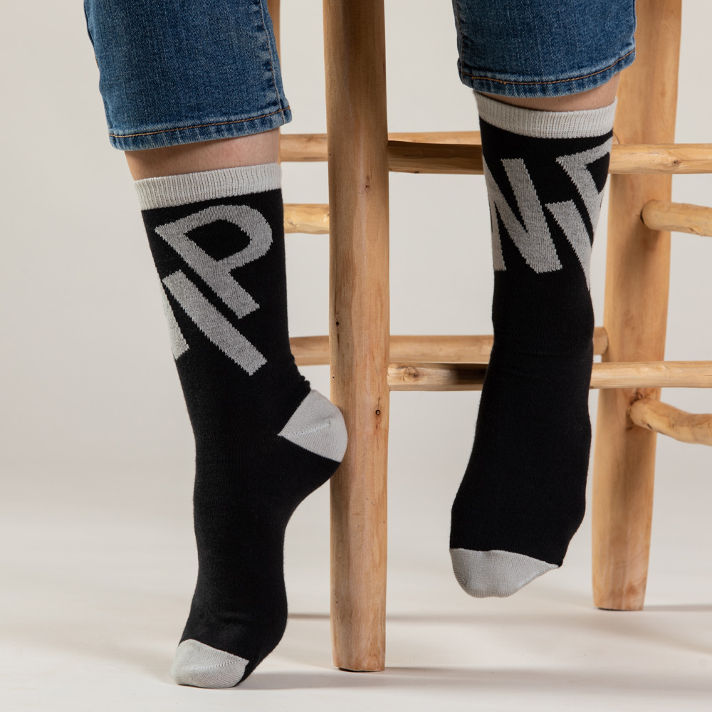 WIP - גרבי כותנה KaRinITI  יוניסקס שחור