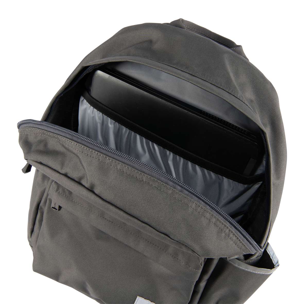 B553 | תיק גב יומי קלאסי ללפ טופ 21 ליטר אפור