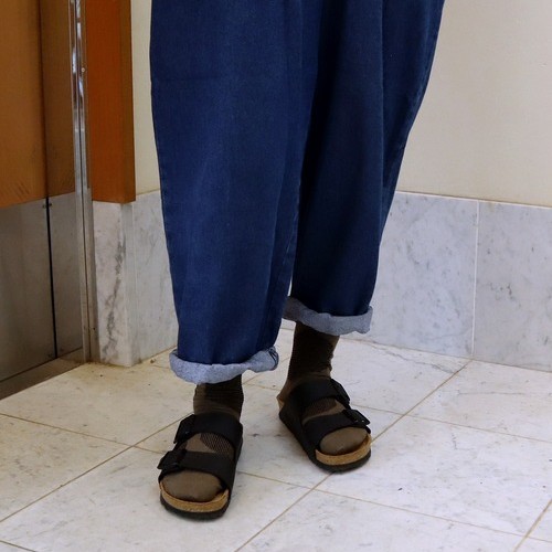 גרבי כותנה ופשתן מבית Put On Socks דגם SAVON צבע אורגנו