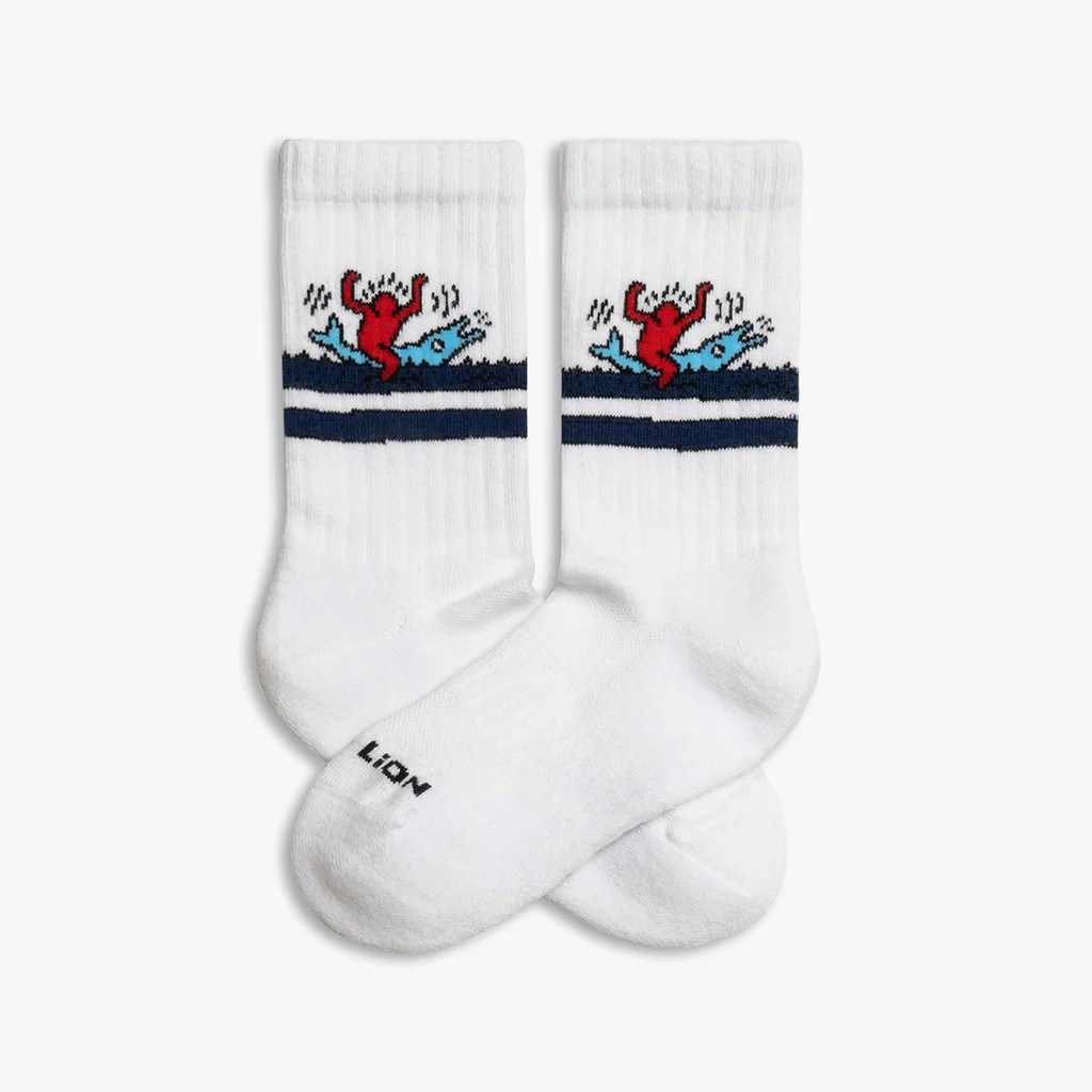 הדולפין של קית' הרינג - זוג גרבי כותנה לילדים מבית JIMMY LION