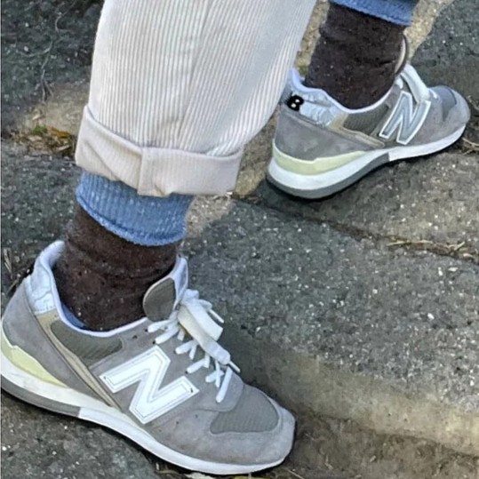 גרבי Put On Socks דגם Flutter צבע חום ותכלת