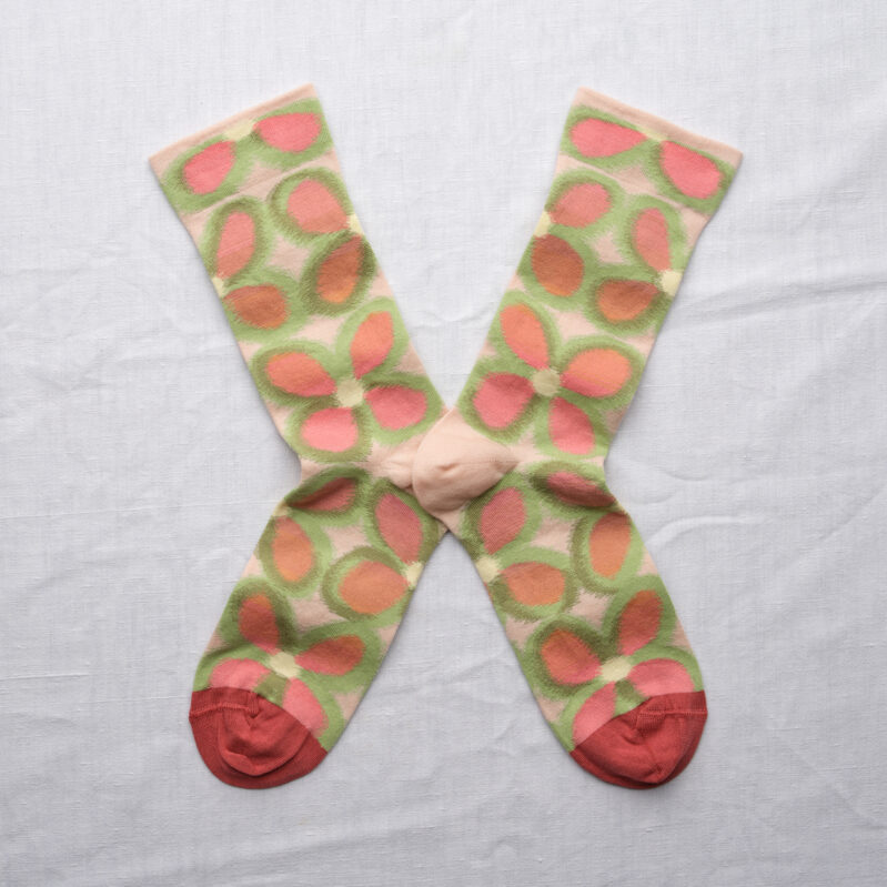 PT301| גרבי בון מייסון דגם  Rosebud Flower Socks Rosebud Flower Socks Rosebud Flower