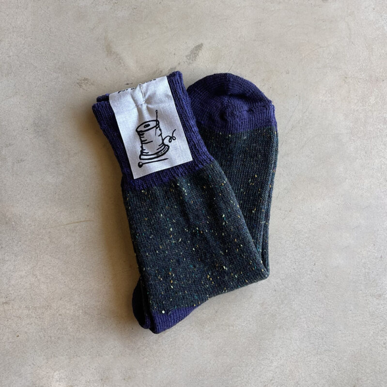 גרבי צמר Put On Socks דגם Flutter צבע ירוק וסגול