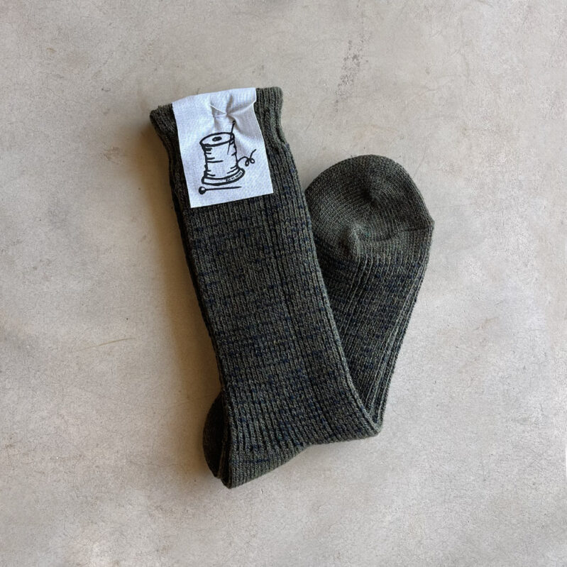 גרבי צמר Put On Socks דגם Hazel צבע ירוק חאקי