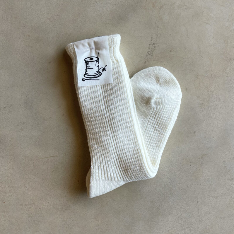 גרבי צמר Put On Socks דגם Hazel צבע לבן