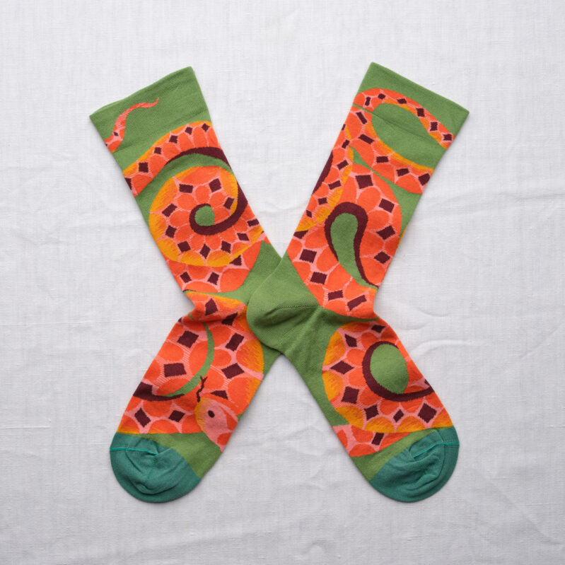 EV801 | גרבי בון מייסון דגם Avocado Snake Socks