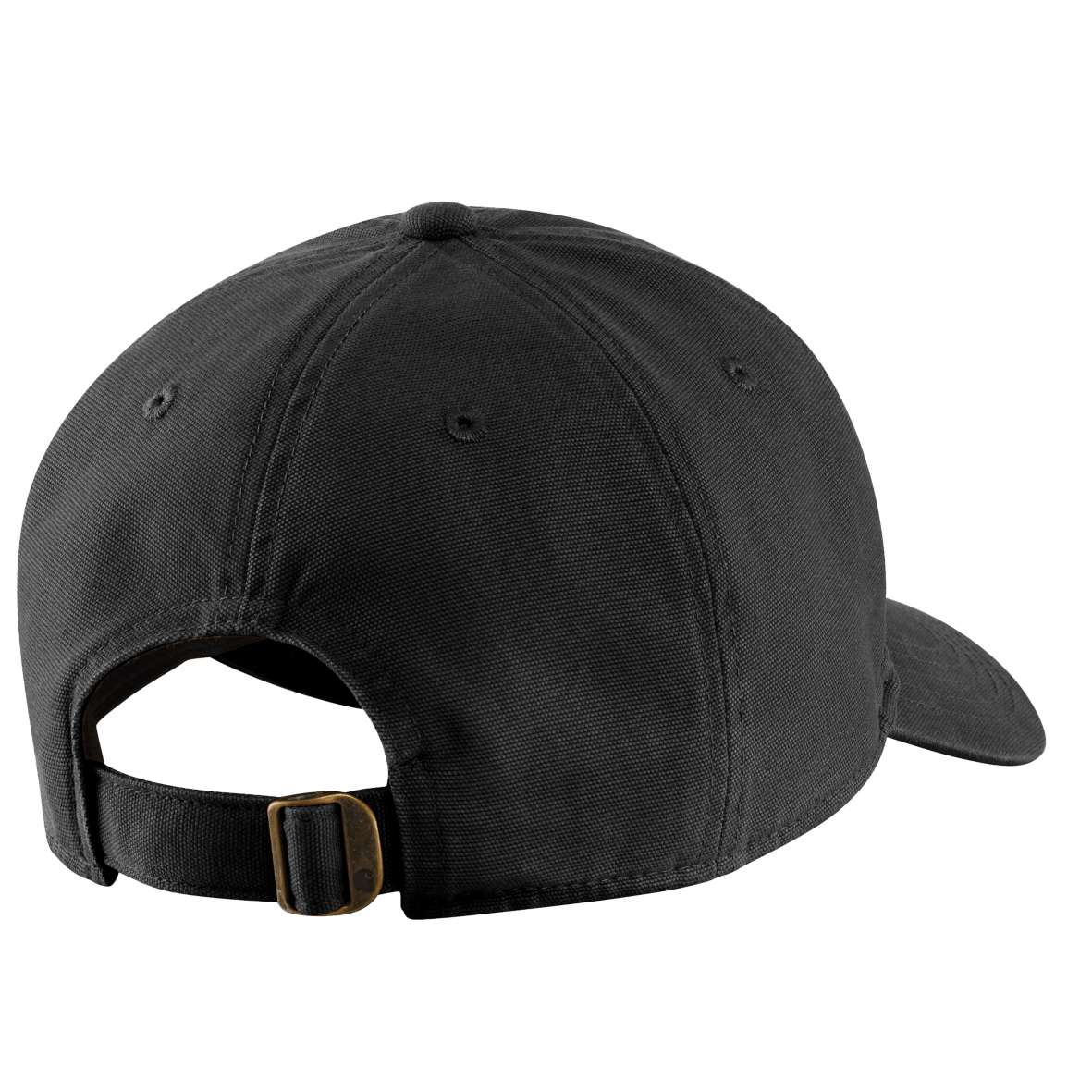 107401 | כובע מצחייה מקנבס עם פאטצ' לוגו לב מלפנים צבע שחור