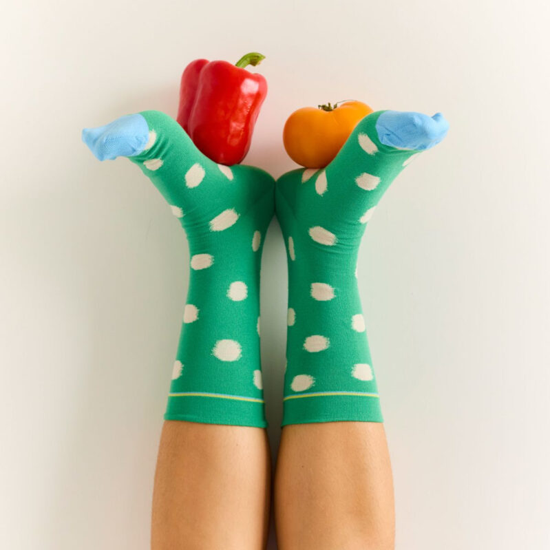 FS201 | גרבי בון מייסון דגם Ming Green Dots Socks