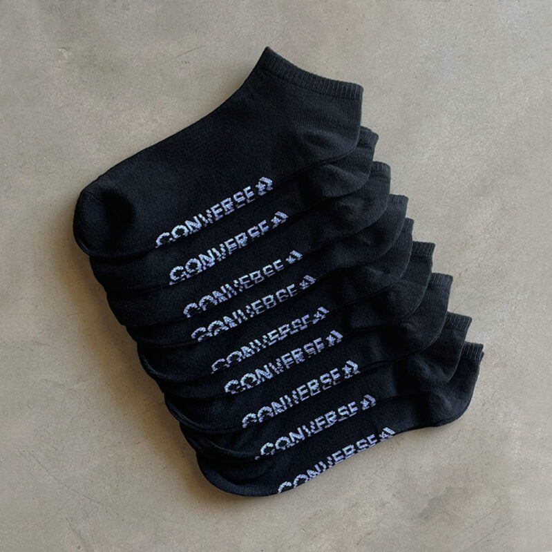 מארז מבצע CONVERSE  שלוש שלישיות גרבי קרסולית בצבע שחור