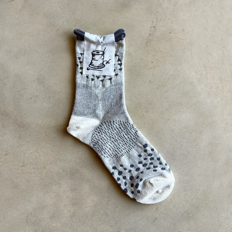 גרבי כותנה מבית Put On Socks דגם Pave צבע  Oatmeal