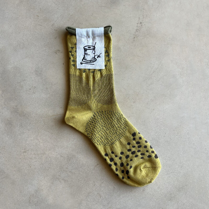 גרבי כותנה מבית Put On Socks דגם Pave צבע ג'ינג'ר
