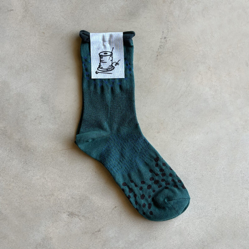 גרבי כותנה מבית Put On Socks דגם Pave צבע ירוק כהה