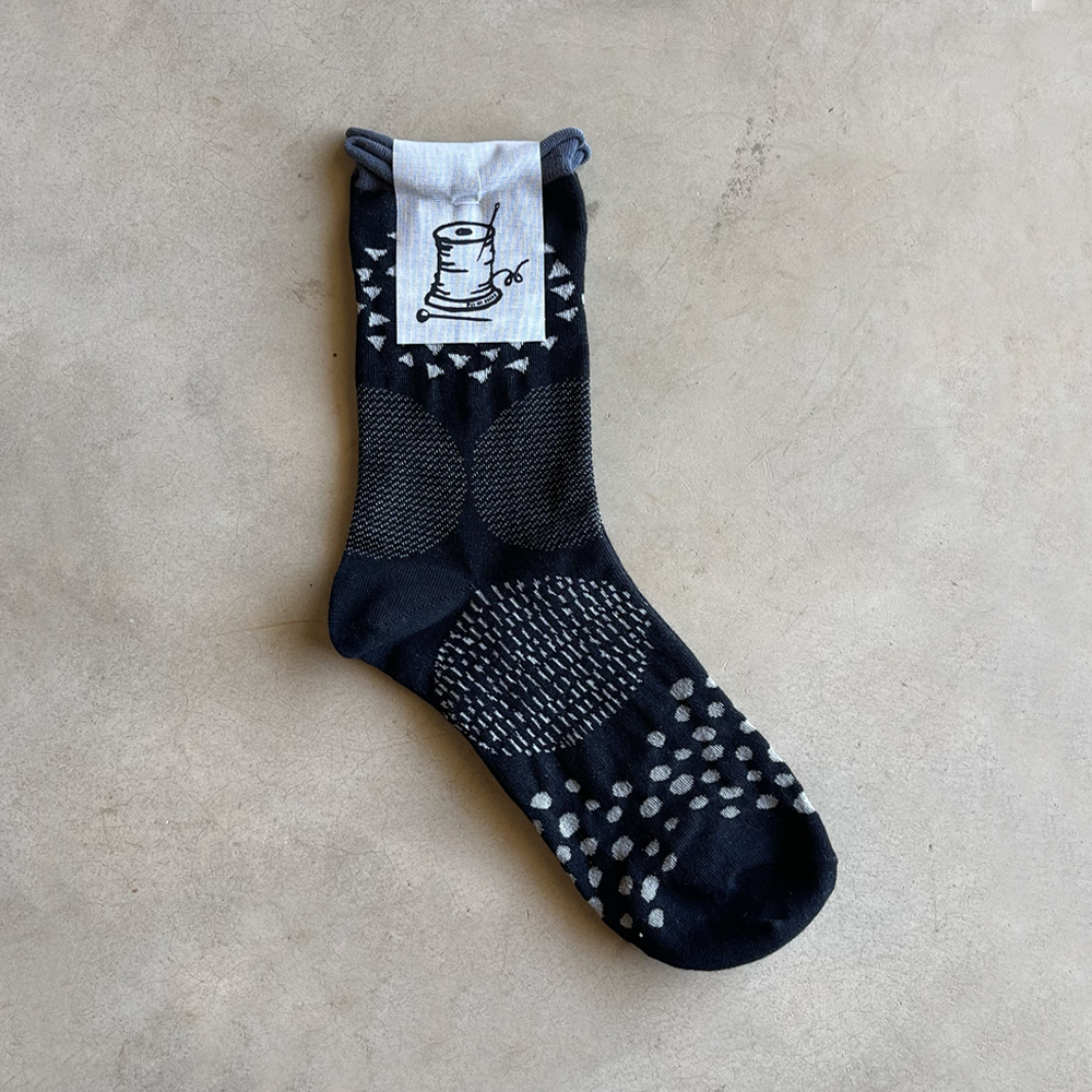 גרבי כותנה מבית Put On Socks דגם Pave צבע שחור