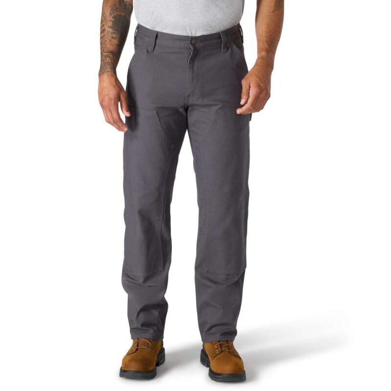 103334 מכנס חצי סרבל עבה עם חזית כפולה Carhartt Rugged Flex™Relaxed Straight  צבע אפור