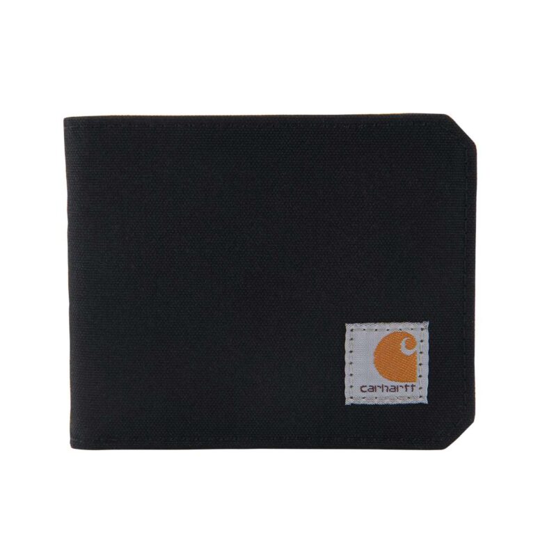 B0235 | ארנק קלאסי מתקפל (Bifold) לנשים וגברים מניילון דאק שחור