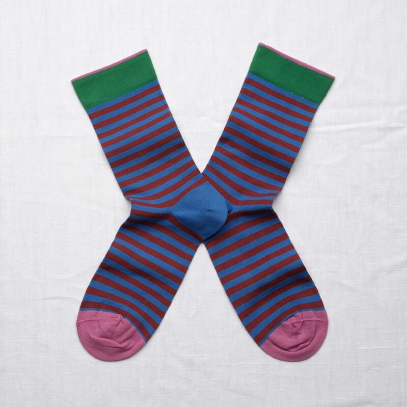 CO601 | גרבי בון מייסון דגם Cobalt Striped