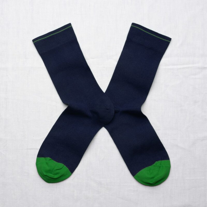 UN268 | גרבי בון מייסון דגם Solid Dark Blue